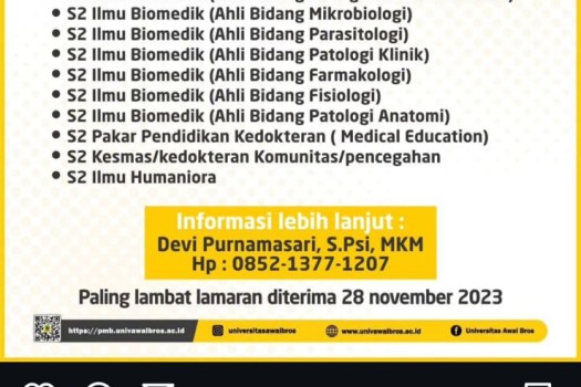 LOWONGAN KERJA DOSEN TETAP FK